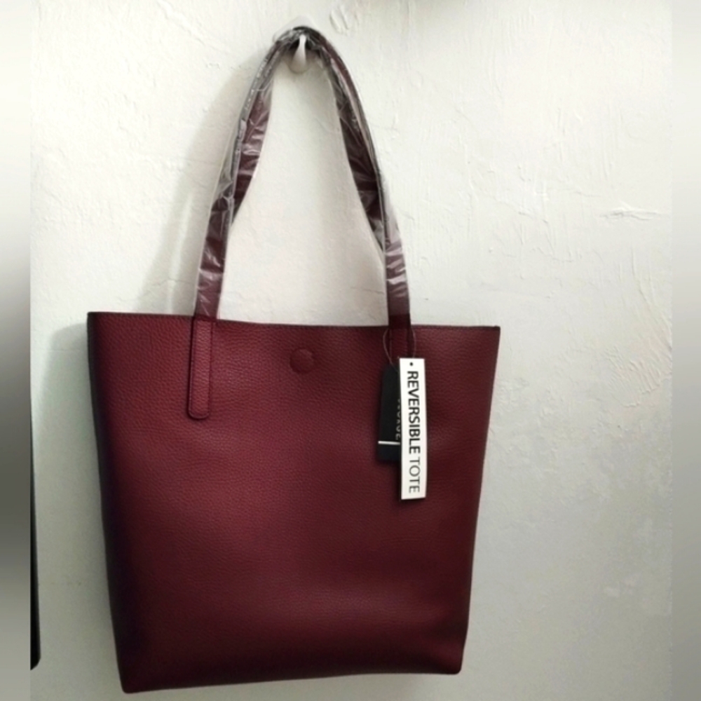Wine Tote Medium Faux Leather